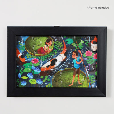 Life in Colour | Postcard puzzle with frame | 12 pieces